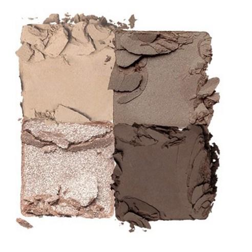 Four crushed neutral eyeshadow shades in matte and shimmer finishes with long-lasting wear benefits