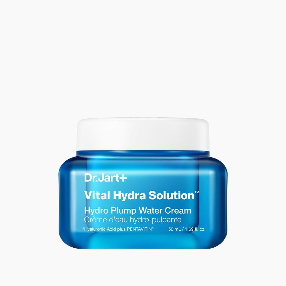 Dr.Jart+ Vital Hydra Solution Hydro Plump Water Cream 50ml in blue jar with white lid for intense hydration