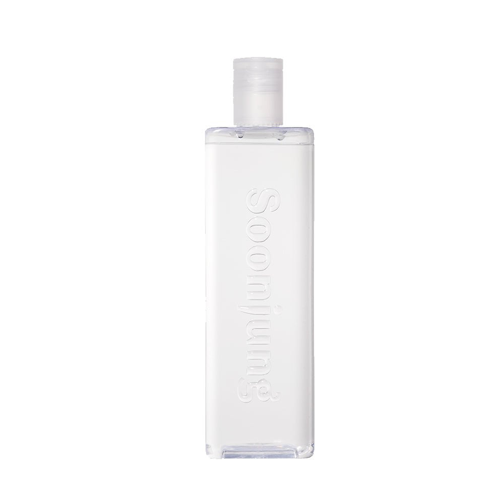 ETUDE SoonJung pH 5.5 Relief Toner 500ml in clear rectangular bottle with soothing skincare formula