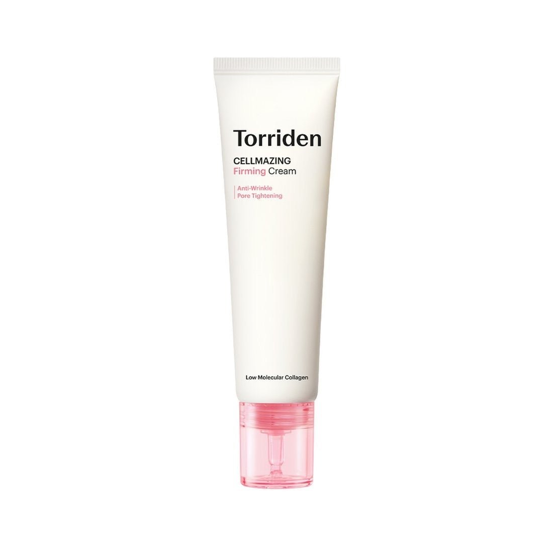 Torriden Cellmazing Firming Cream 60ml in white tube with pink cap for improved elasticity and pore tightening benefits