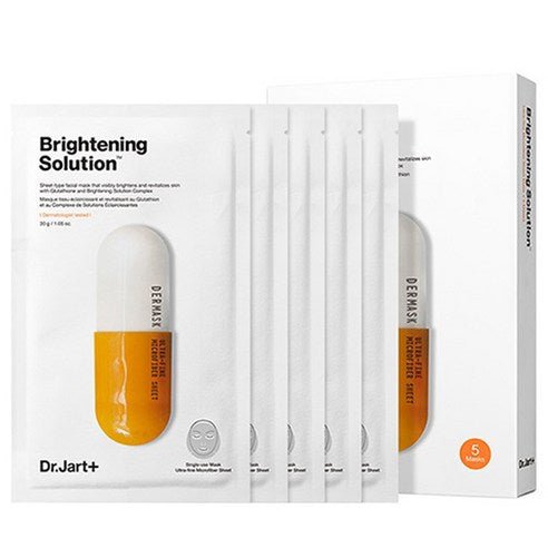 Dr.Jart+ DERMASK BRIGHTENING SOLUTION FACE MASK (5 Sheets) with brightening action for radiant skin renewal