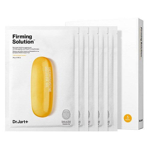 Dr.Jart+ DERMASK FIRMING SOLUTION FACE MASK (5 Sheets) with enhanced firmness and firming complex packaging
