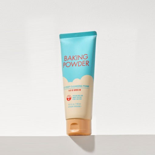 ETUDE Baking Powder B.B Deep Cleansing Foam 160ml in pastel tube designed for thorough skin cleansing and freshness