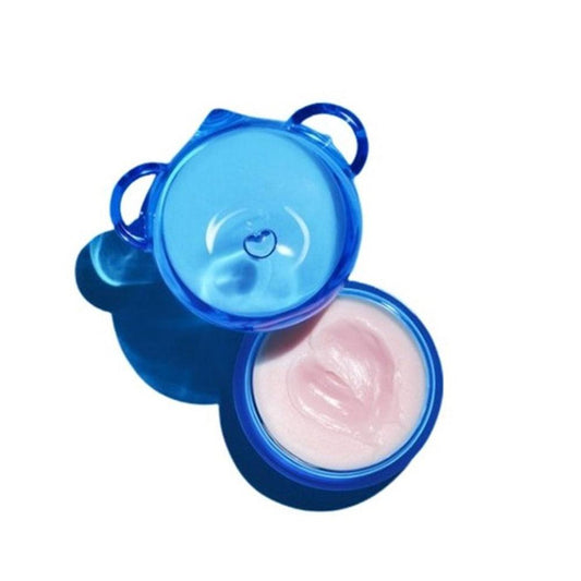 Dr.Jart+ Water Jelly Glow Lip Balm 20ml in blue container showing smooth pink balm with intense hydration benefits