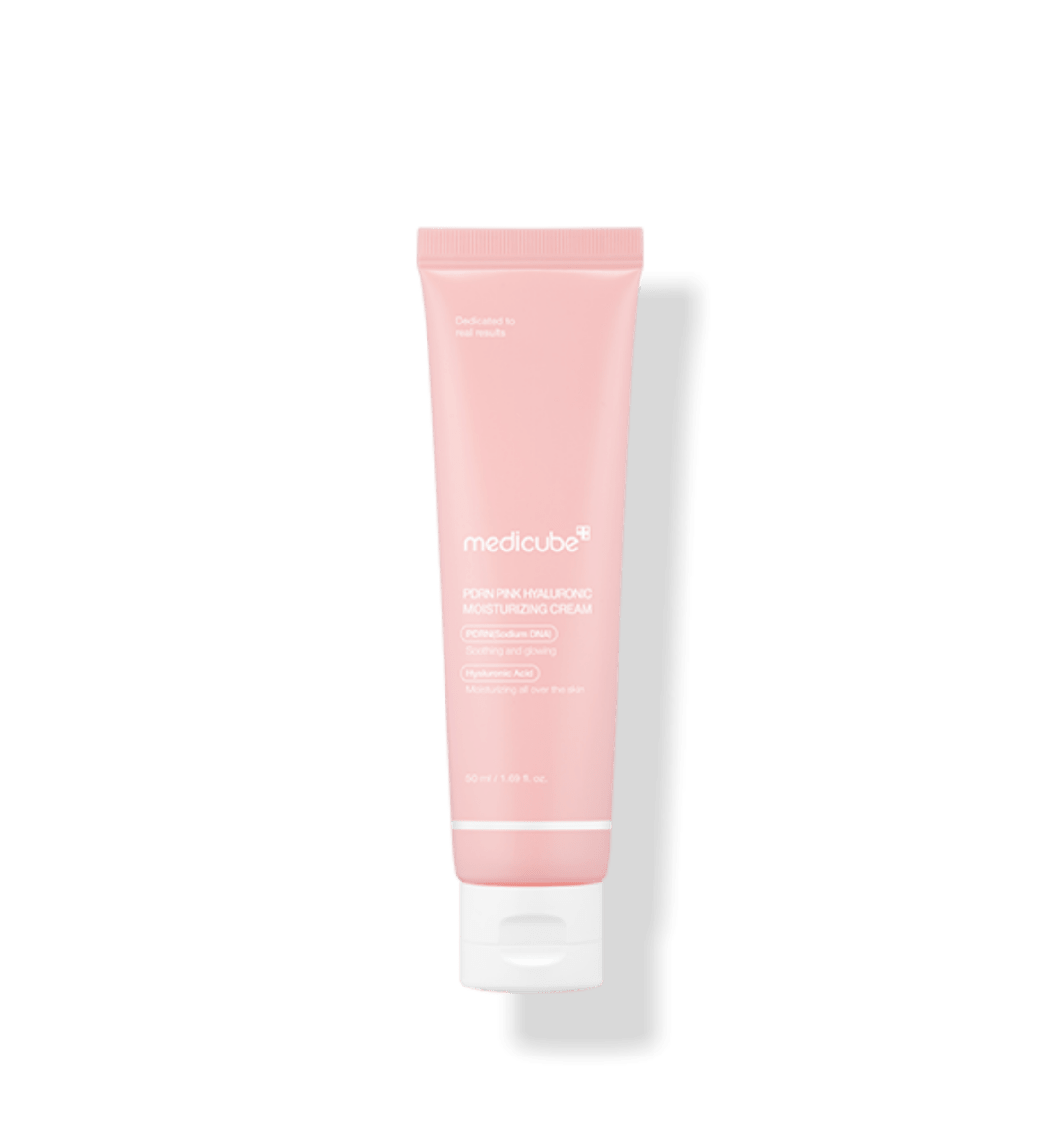 medicube PDRN Pink Hyaluronic Moisturizing Cream 50ml in pink tube for blemish reduction and hydration care