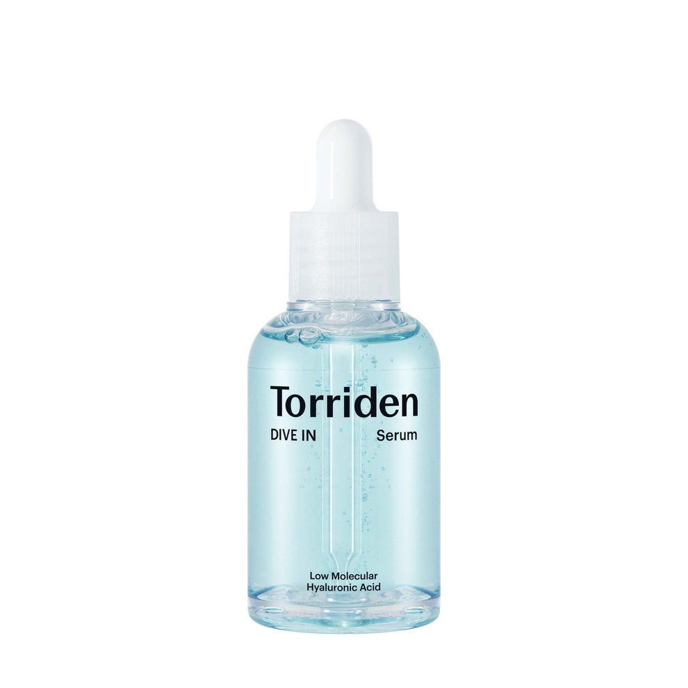 Torriden DIVE-IN Low-Molecular Hyaluronic Acid Serum 70ml bottle with clear blue serum for deep hydration
