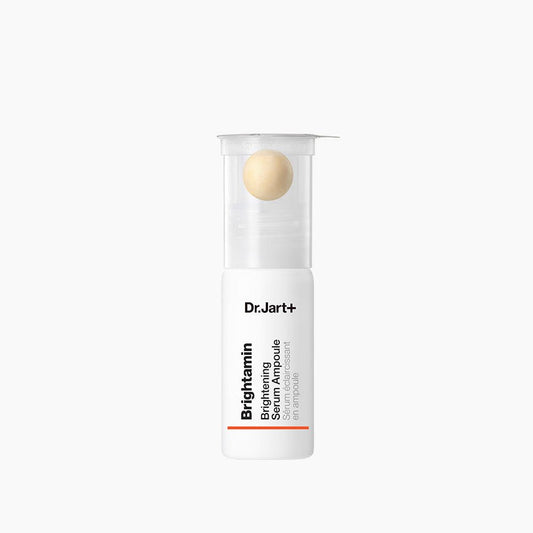 Dr.Jart+ Brightamin Brightening Serum Ampoule 8.08g in white bottle with brightening effect for radiant skin care benefits