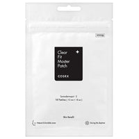 White resealable pouch packaging of clear acne patches offering natural and invisible coverage for daytime use