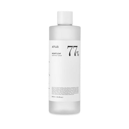 Anua HEARTLEAF 77% SOOTHING TONER 500ml - Le Panda BEAUTÉ