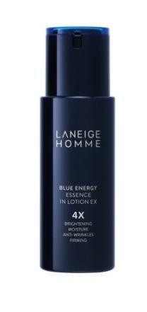 LANEIGE HOMME Blue Energy Essence In Lotion EX 125ml dark blue bottle with anti-aging brightening and firming benefits