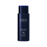 LANEIGE HOMME Blue Energy Skin Toner EX 180ml in dark blue bottle with moisture boost formula for refreshed skin