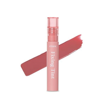 ETUDE HOUSE Fixing Tint 4g #05 Midnight Mauve with smooth, long-lasting mauve tint swatch for vibrant lip color