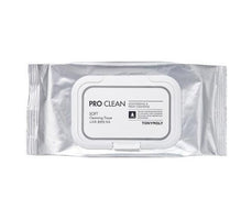 Silver pack of soft cleansing tissues with white label highlighting moisturizing and fresh cleansing benefits