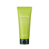 Bright green tube of gentle foam cleanser with black flip cap highlighting deep clean benefits on white background