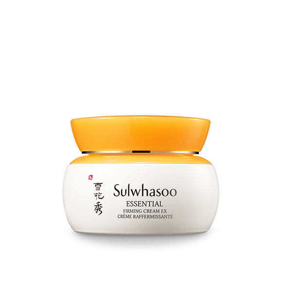 White and yellow jar of firming cream with smooth texture emphasizing moisture retention benefits