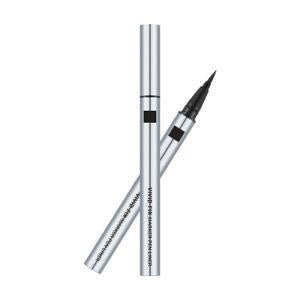 Sleek silver marker pen liner with fine precision tip for detailed application shown with cap off on white background