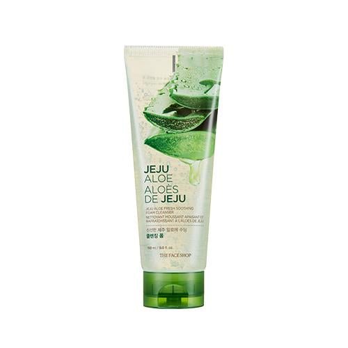 THE FACE SHOP Jeju Aloe Fresh Soothing Foam Cleanser 150ml - Le Panda BEAUTÉ