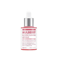 A'pieu Mulberry Blemish Clearing Ampoule 30ml in pink bottle with brightening effect for clearer skin tone