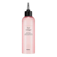 A'pieu RASPBERRY HAIR VINEGAR 200ml moisturizing rinse in a pink bottle with pointed black cap for scalp care