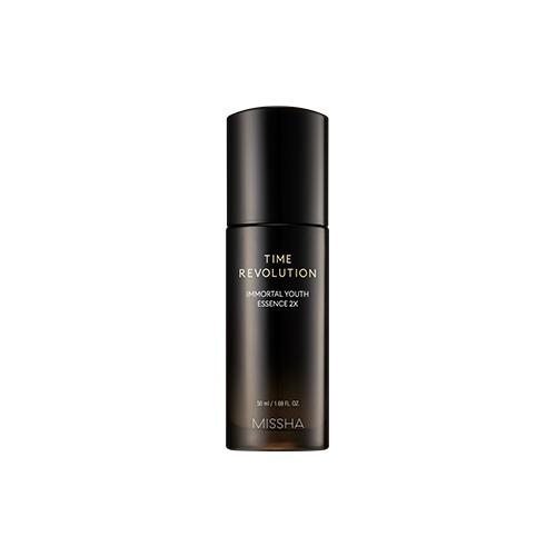 Sleek black bottle of youthful essence serum focused on wrinkle reduction against plain white background