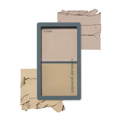 ETUDE HOUSE Contour Powder 10g #03 Illuminator compact with two neutral shades for depth enhancement