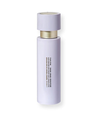 LANEIGE Perfect Renew 3X Skin Refiner 150ml in sleek lavender bottle with gold neck for anti-aging skincare benefits