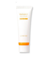 LANEIGE Radian-C Suncream 50ml tube with SPF 50+ PA++++ for advanced sun protection and brightening care