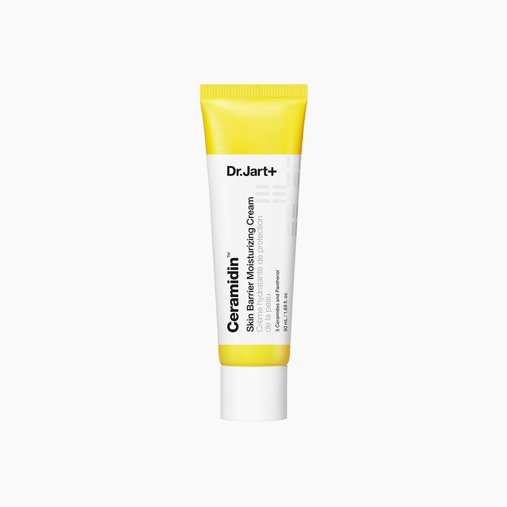 Dr.Jart+ Ceramidin Skin Barrier Moisturizing Cream 50ml tube with yellow cap for strengthening skin barrier protection