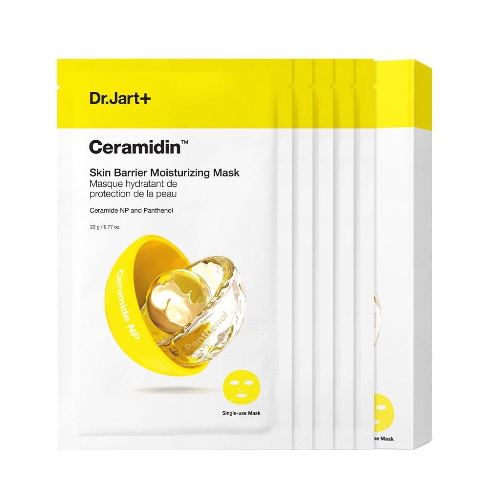 Dr.Jart+ Ceramidin Skin Barrier Moisturizing Mask 22g X 5ea with ceramide and panthenol for barrier strengthening
