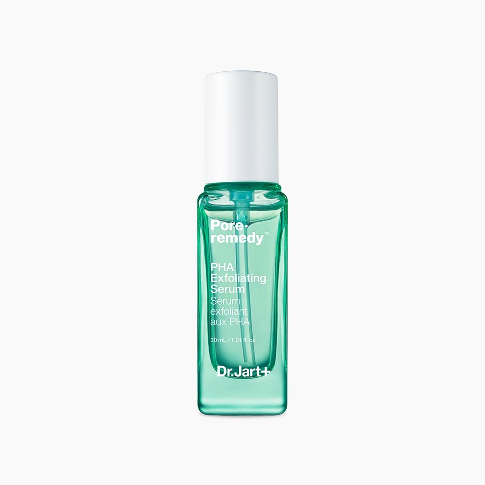 Dr.Jart+ Pore·remedy PHA Exfoliating Serum 30ml in green bottle with white cap for pore reduction