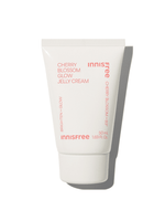 Tube of hydration boost jelly cream with soft pink text on clean white packaging casting a shadow on white surface