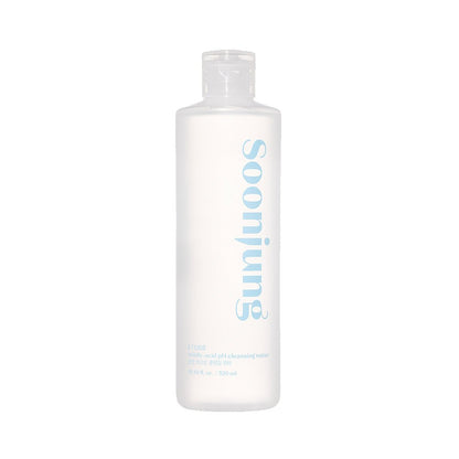 ETUDE SoonJung 5.5 Cleansing Water 320ml in transparent bottle with gentle cleansing formula for sensitive skin care