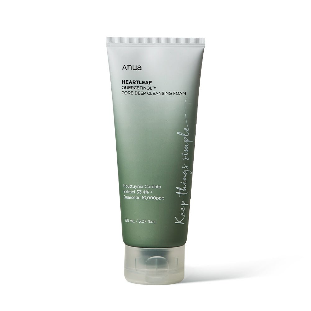Anua HEARTLEAF QUERCETINOL PORE DEEP CLEANSING FOAM 150ml - Le Panda BEAUTÉ