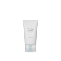 Minimalist white tube of hydrating moisture cream with clear cap and black text on light background