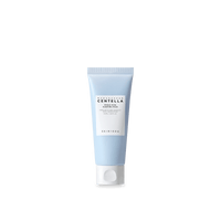 Light blue tube of hydrating sleeping pack with white cap labeled for soothing and deep moisture care