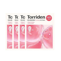 Torriden Cellmazing Firming Gel Mask Sheet 4ea (Upper/Lower Sheets) with deep hydration for firming and anti-wrinkle care