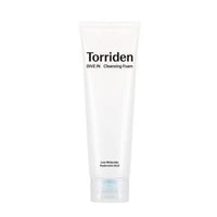 Torriden Dive In Low Molecular Hyaluronic Acid Cleansing Foam 150ml in white tube for thorough cleansing and hydration