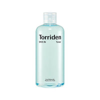 Torriden Dive-In Low Molecular Hyaluronic Acid Toner 300ml in clear bottle with hydrating formula for refreshing skin care