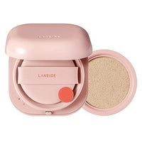 LANEIGE New Neo Cushion Glow SPF46 PA++ SET (15g+15g Refill) in pink compact with applicator for long-lasting coverage