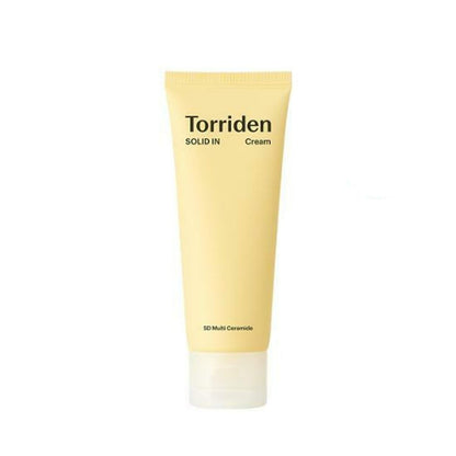 Torriden SOLID IN Ceramide Cream 70ml in soft yellow tube for deep hydration and skin barrier support