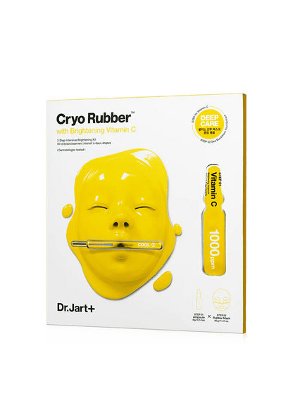Dr.Jart+ CRYO RUBBER WITH BRIGHTENING VITAMIN C 44ml brightening mask kit with cooling effect and 1000 ppm Vitamin C ampoule
