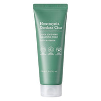Green tube of soothing cleansing foam with skin balancing and deep cleansing benefits in 150ml size