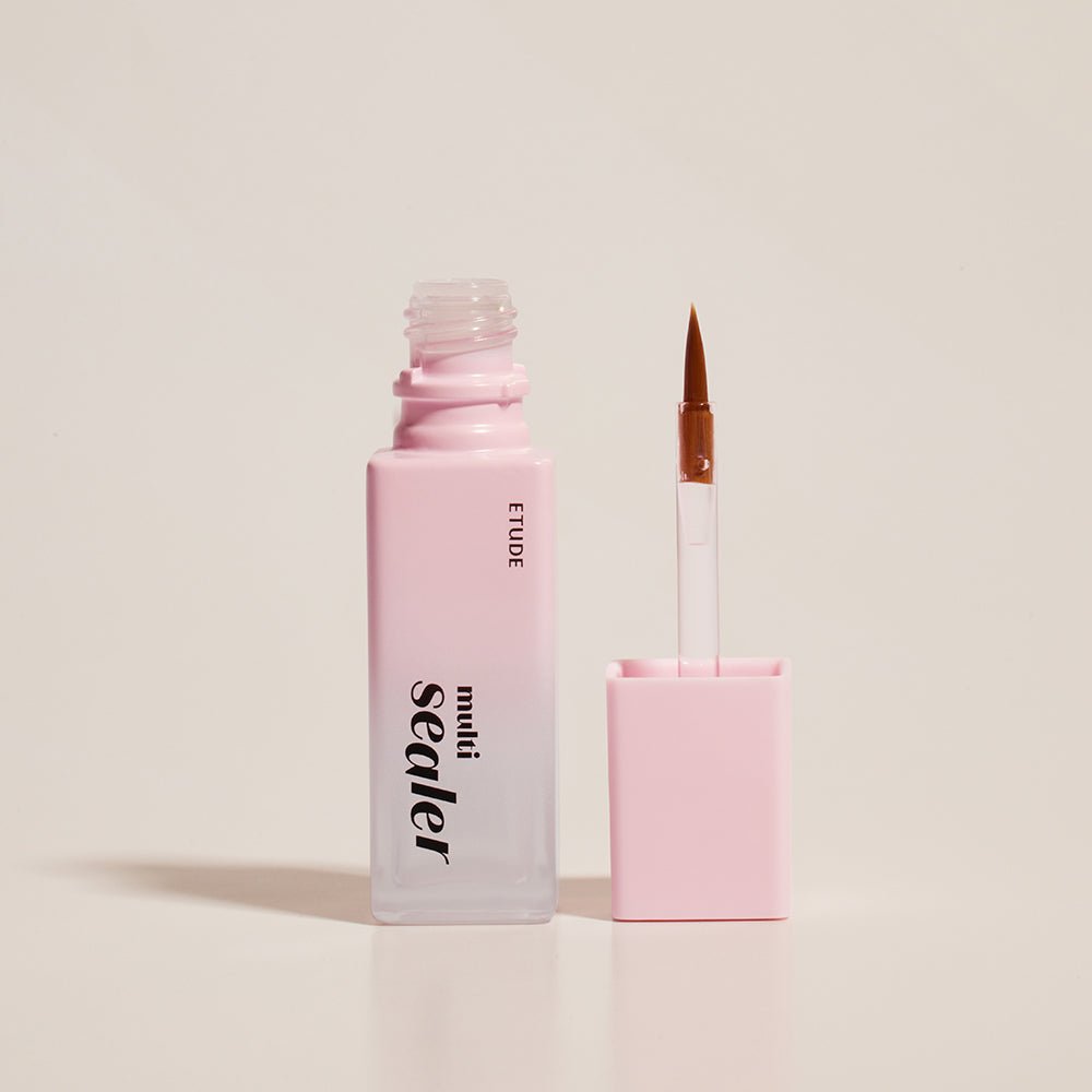 ETUDE Bare Edge Makeup Multi Sealer 8g with fine brush applicator for long-lasting coverage and makeup sealing