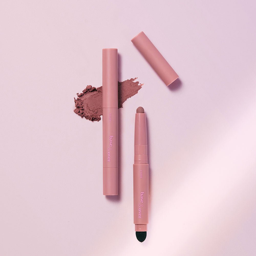 ETUDE Base & Over Lip Pencil #Pink Beige 1g with enhanced definition in matte pink packaging and soft applicator tip