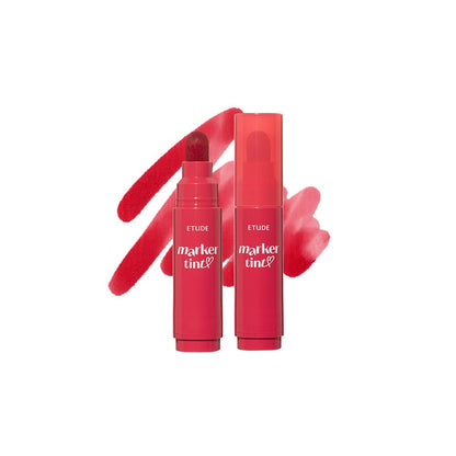 ETUDE Dear Darling Marker Tint 3.5g in vibrant raspberry shade with vivid color and smooth application finish