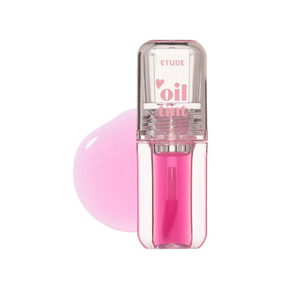 ETUDE Dear Darling Oil Tint 4.2g in bright pink shade with smooth oil texture for long-lasting color effects