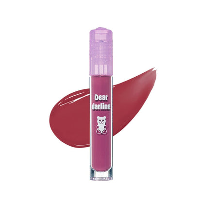 ETUDE Jelly Pang Dear Darling Water Gel Tint 5g in deep berry shade with moisture lock formula for vibrant lips