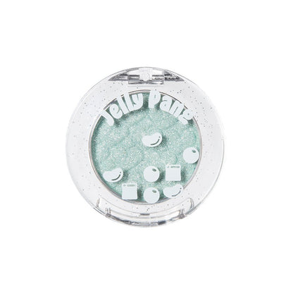 ETUDE Jelly Pang Look At My Eyes sparkling icy blue eyeshadow with silky texture in clear compact case