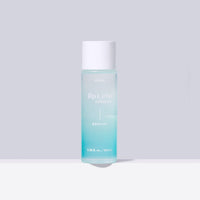 ETUDE Lip & Eye Remover 100ml in blue-tinted bottle with gentle removal formula and white cap on gray background