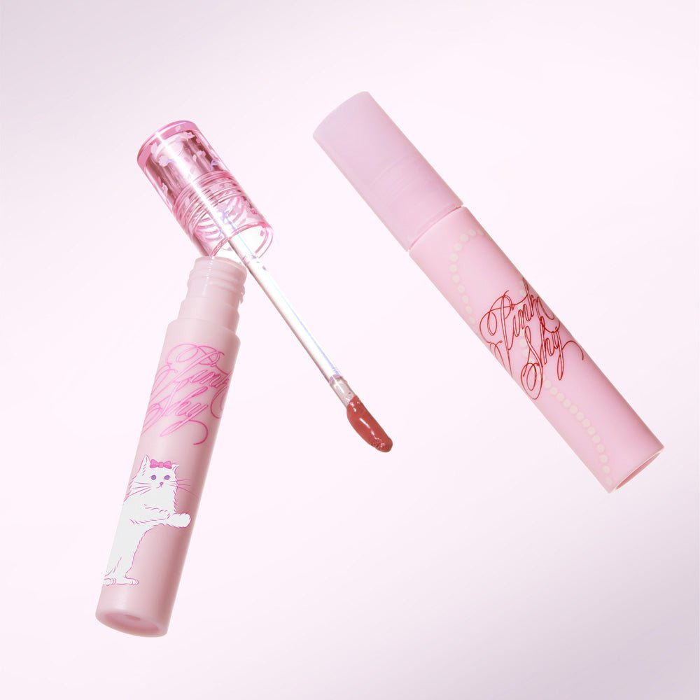 ETUDE Pink Shy Fixing Tint 4g in soft pink tube with doe-foot applicator and long-lasting color tint